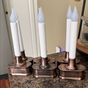 Brushes copper timer candles (6 included)